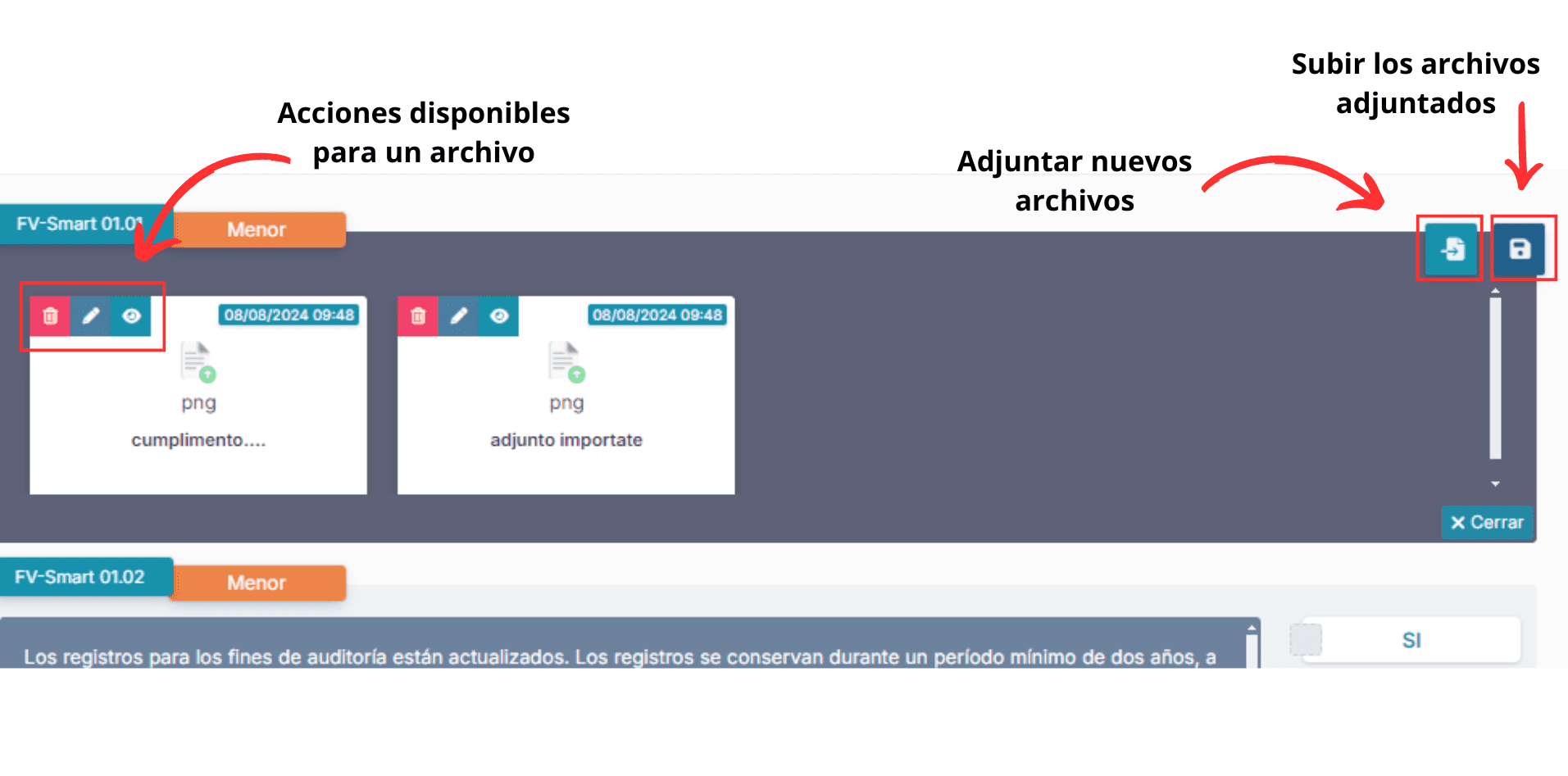 Panel Requerimientos Completados